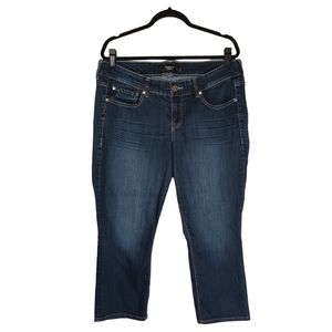 TORRID Curvy Medium Dark Wash Blue Slim Leg Jeans 16